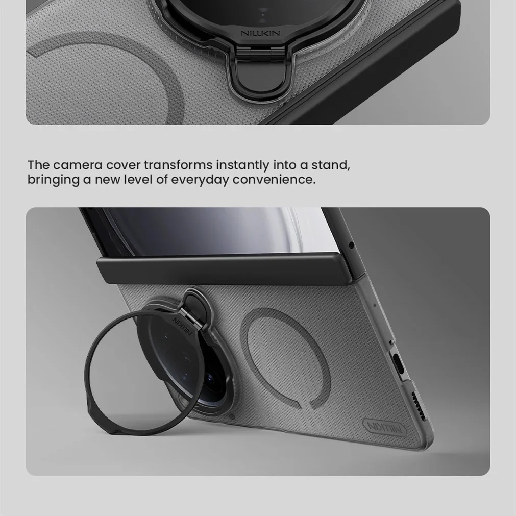 OPPO Find N6 MagSafe 케이스 NILLKIN Frosted Shield Prop 마그네틱 케이스 충격 방지 폰 홀더 카메라 커버 (Find N6 용)