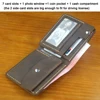 Luxury Handmade 100% Genuine Leather Men Wallet Purse Short Money Clip with Coin Pocket Male Money Bag Multi-Card Wallet Vintage 6