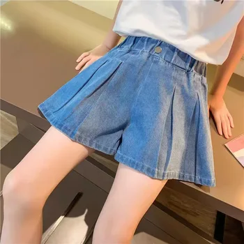 Girls A-Line Denim Shorts 1