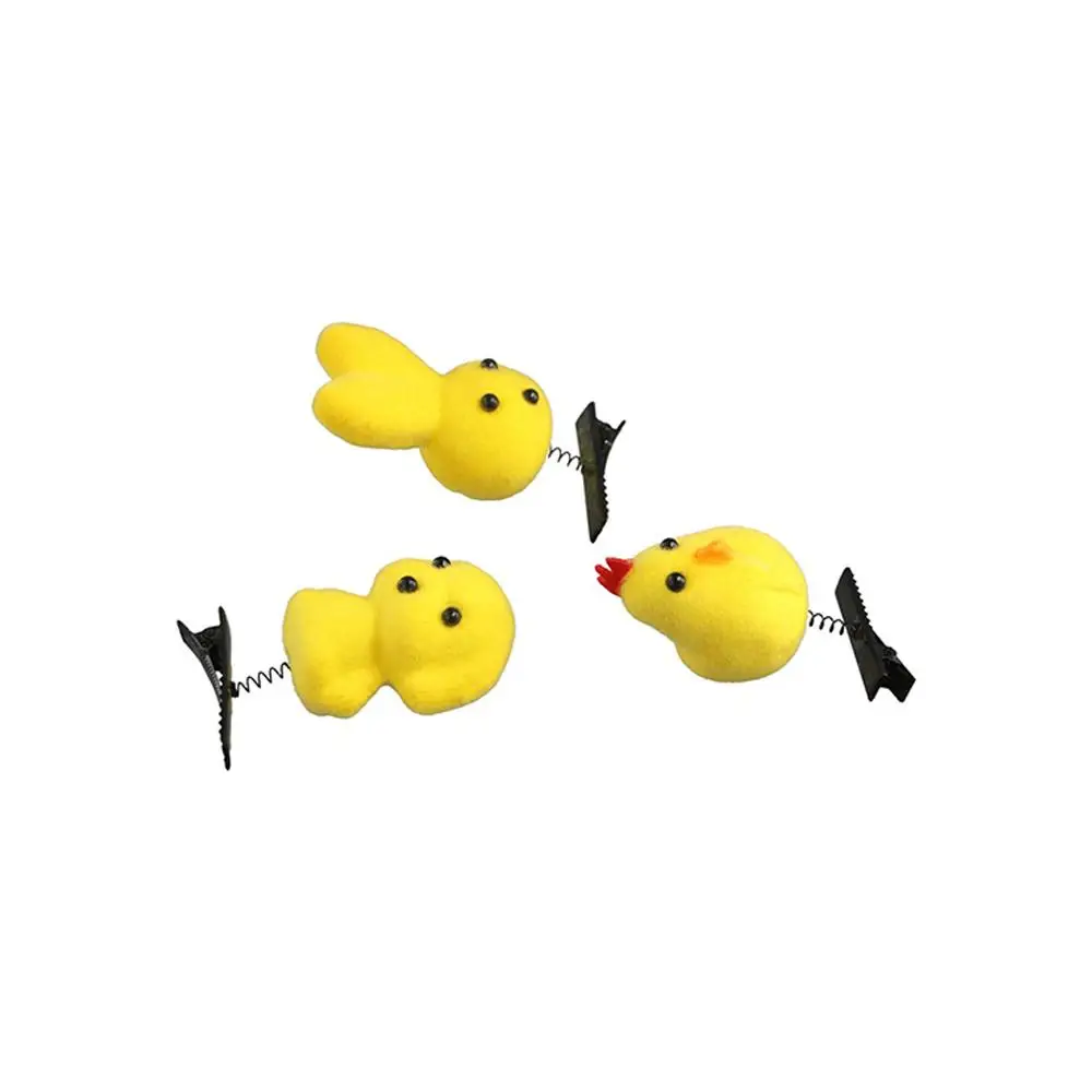 Cute Dog Duck Hair Clip Rabbit Plush Chicken Barrettes Hairpin Star Girls/Female