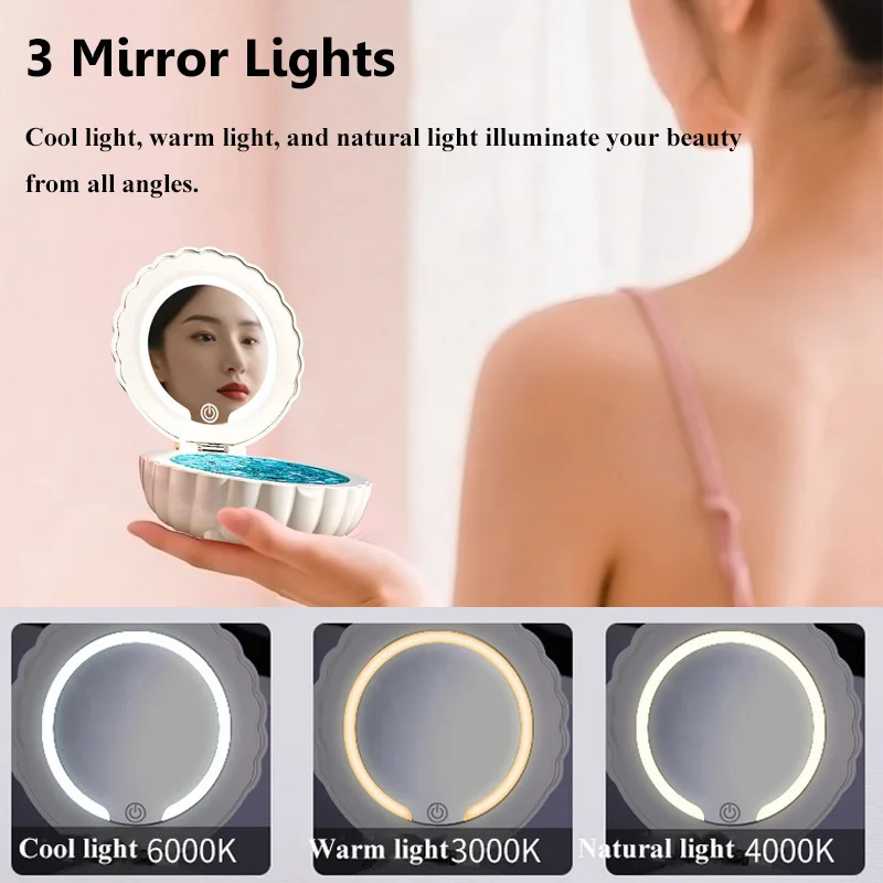 Portable Bluetooth Speaker Waves Colorful Projection Light White Noise Sleep Aid Remote Control Soundbox TWS Stereo Music Player