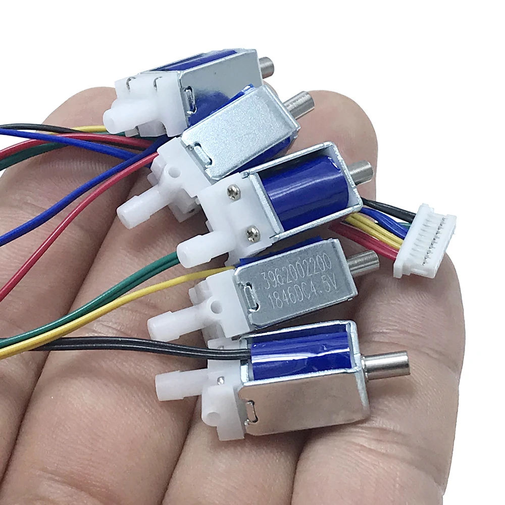 

5PCS Valve DC 3.7V-6V Normally Open N/O Micro Solenoid Valve Electromagnetic Air Valve Exhaust Valves Electric Switch 4.5V 5V