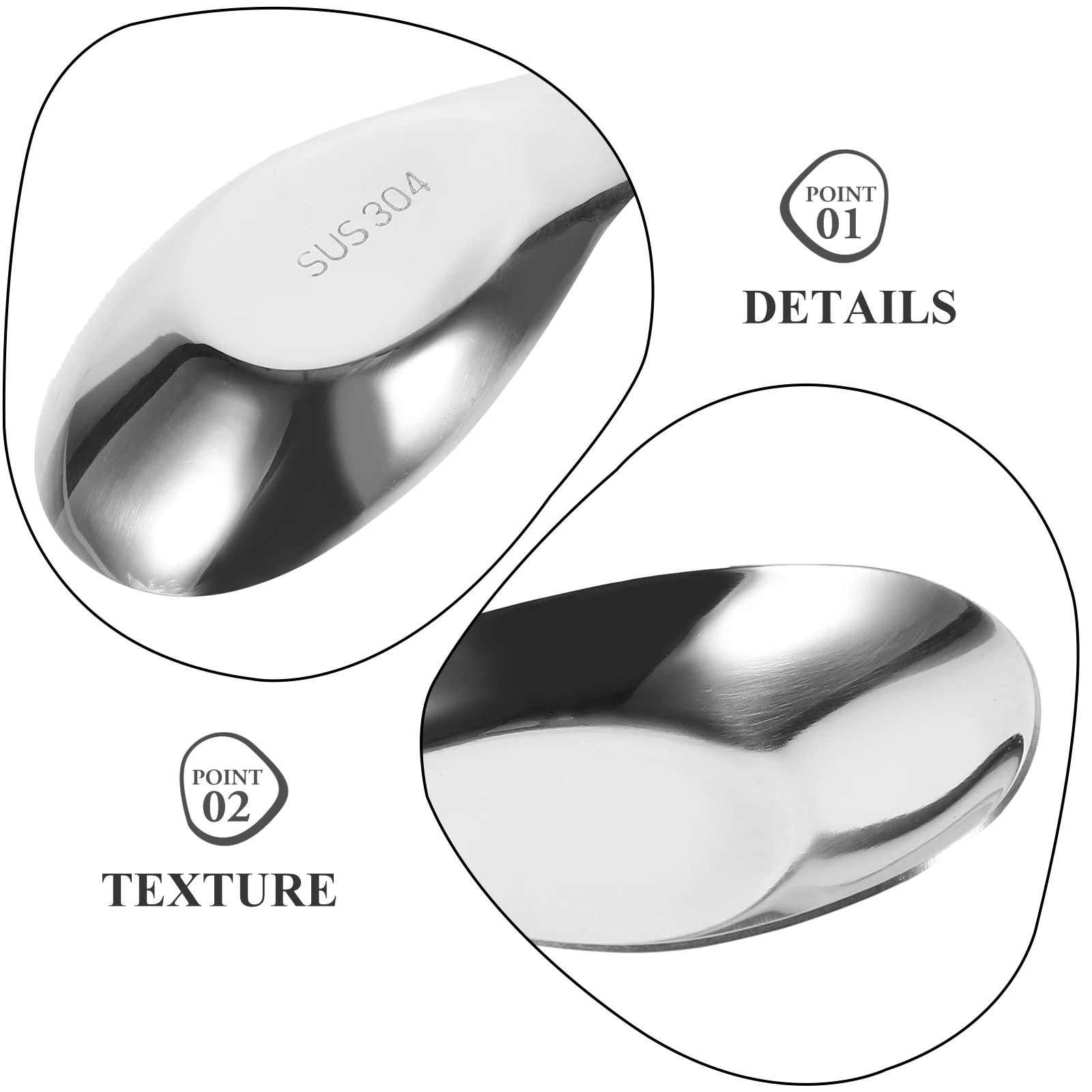 식탁용 스푼 죽 숟가락, 농축 식사, 절묘한 작은 아이 , 2 개