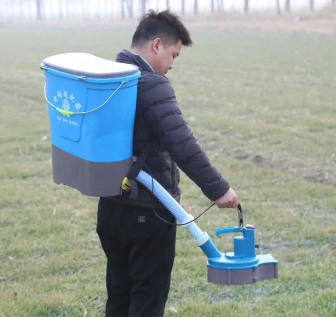 

wholesale 20L manual electric backpack granular fertilizer applicator machine