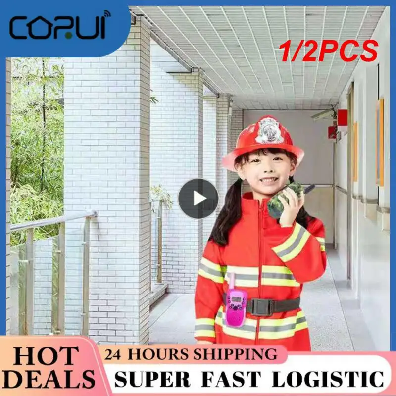 

1/2PCS Mini Kids Walkie Talkie Handheld Transceiver 6KM Receiver Two Way Radio Walkie-Talkie Radio Comunicador Toys For Boys