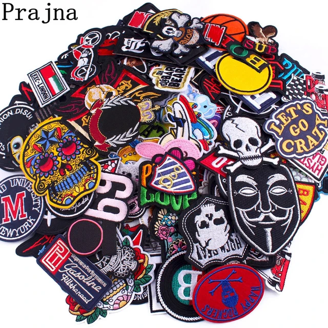 10 Patches - Random Rock Music Band Iron/Sew on Embroidered Patches