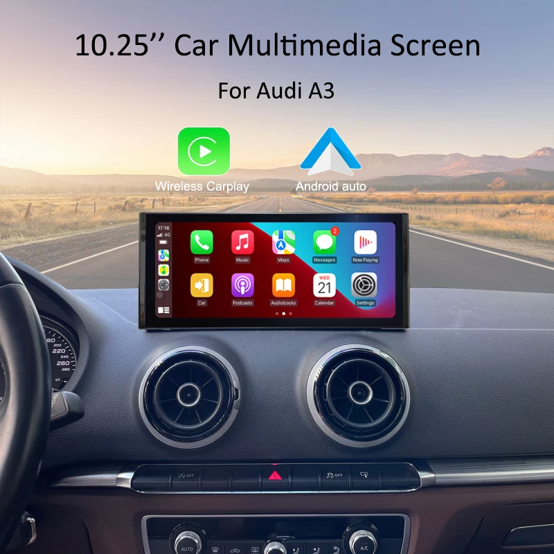 Bonroad Für Audi A3 2012-2020 Android Multimedia Player Stereo Radio Auto GPS Auto Monitor Carplay Touchscreen navigation – Detail 1