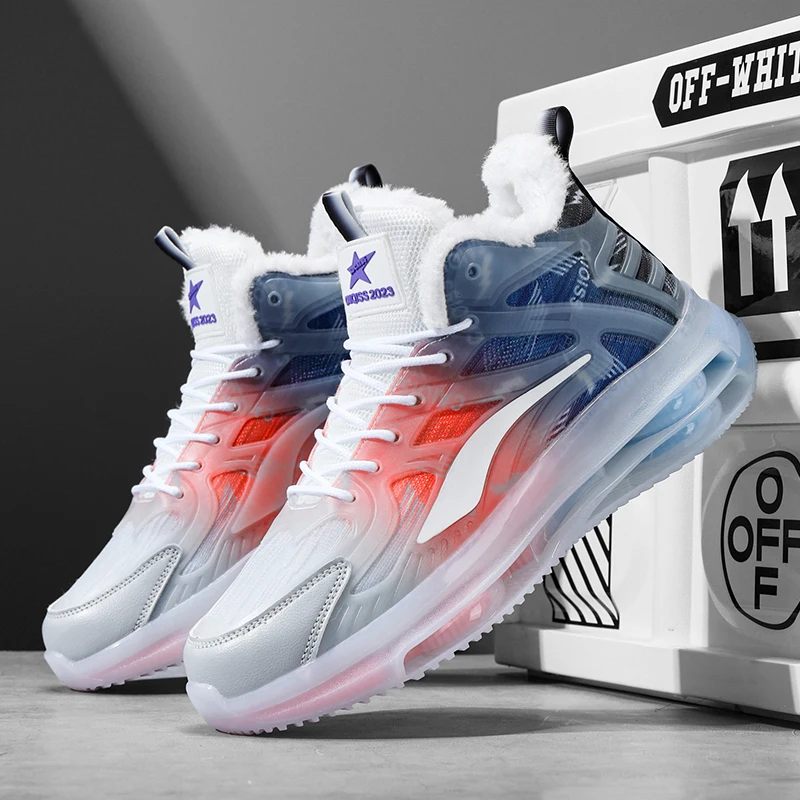 Men's Trendy Shoes for Autumn and Winter, Couple's Matching Trendy Shoes, Travel Shoes, Men's Height-Increasing Ultra-Light Versatile Simple Casual High-Top Sports Casual Men's Shoes