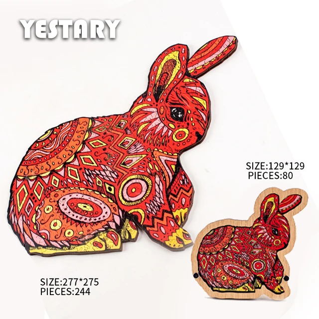 YESTARY 3D Wooden Puzzle Rabbit Brain Teaser Impossible Puzzle Table Games  Jigsaw Puzzle Toy Tangram Board For Adults Kids Gifts - AliExpress