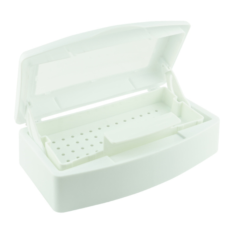 Nail Sterilizer Tray Disinfection Box Sterilizing Clean Nail Art Salon Manicure Implement Sanitize Tool Equipment Cleaner Tools