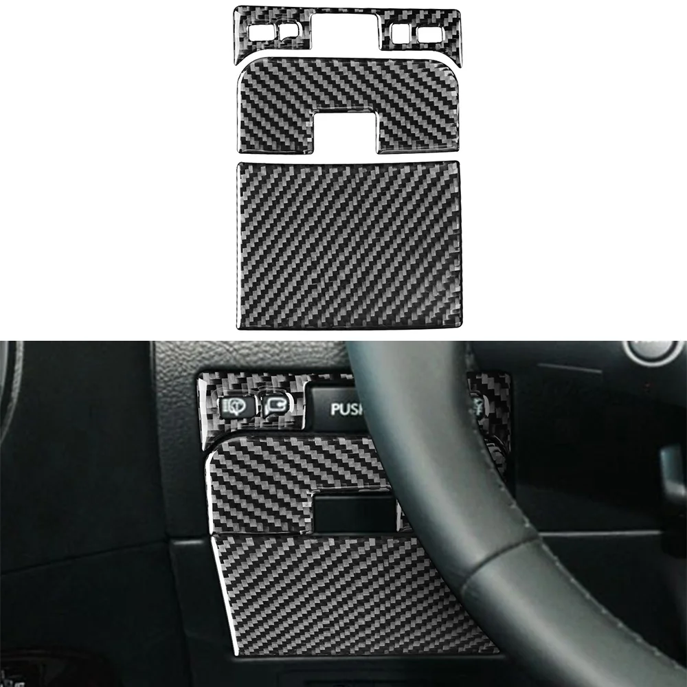 

Для Lexus GS 2006-2011, декоративная панель переключателя заднего багажника, наклейка, наклейка, аксессуары для салона автомобиля, углеродное волокно