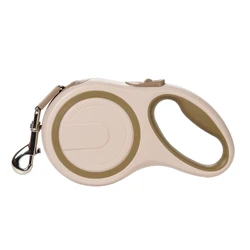 8m Retractable Large Dog Leash - Extendable Outdoor Training Strap - 5m plus - 50 kg (Coffee)