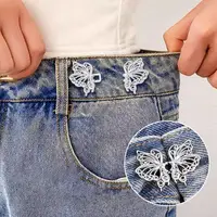 Clothing Accessories Waist Closing Button Metal Pins Removable Tighten Waist Button Adjustable Jeans Ornaments Waist Clip Women - Image 2