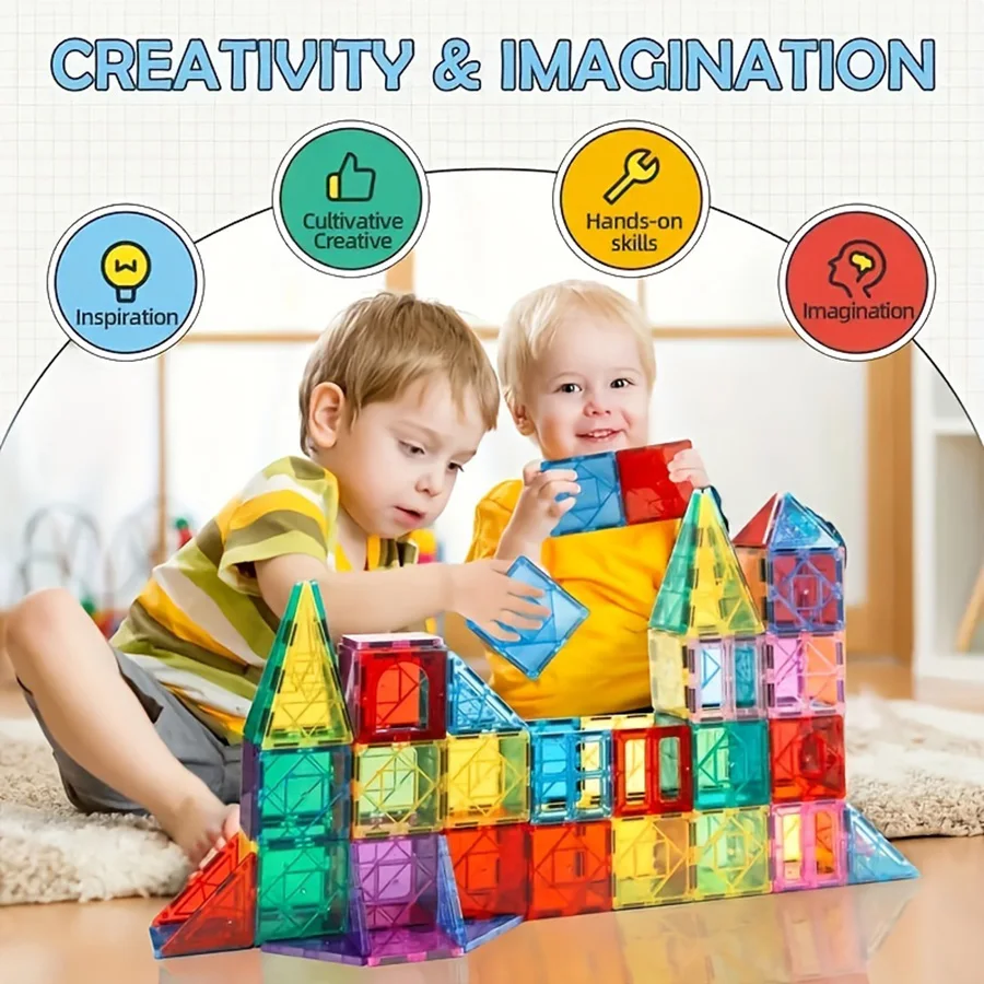 ToylinX Building Puzzle Accessories Magnetic Designer Construction Set Educational Constructor Toys For Kids magnetic building blocks,magnetic assembly toy