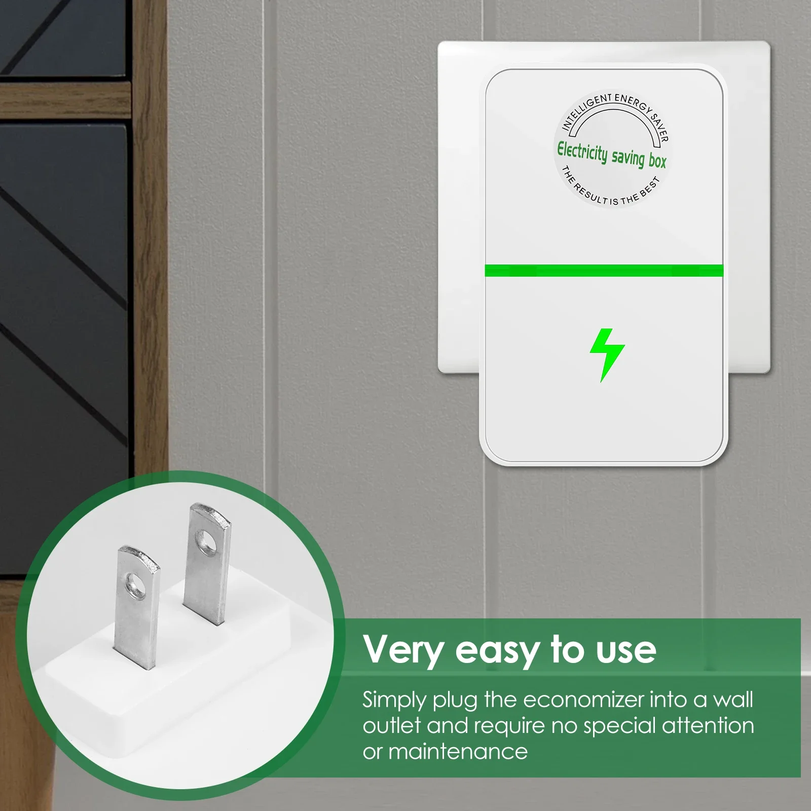 2/4Pcs Electricity Energy Saver 90V-250V Energy Saving Box Watt Factor US Plug EU Stop Adapter power saver