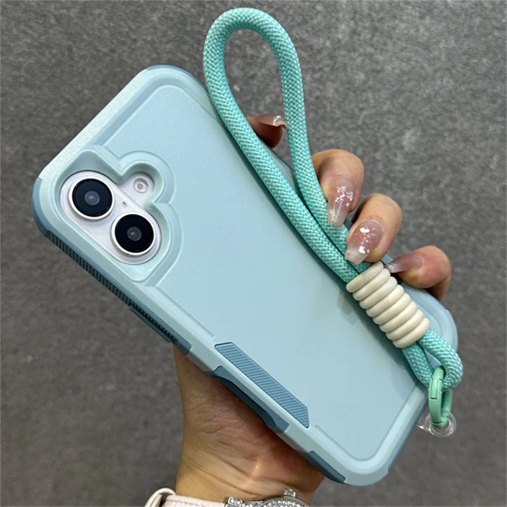 Prabangus vientisos spalvos virvelės minkštas telefono dėklas, skirtas „iPhone 16 15 14 13 12 11 XS Pro Max Plus XR“ fotoaparato apsaugai, smūgiams atsparus dangtelis_voghion.com