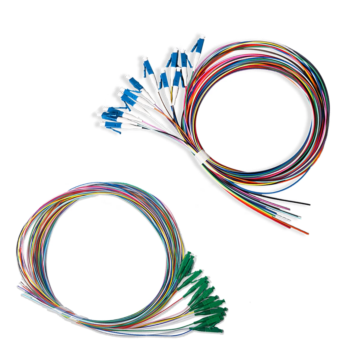 Fiber Optic Pigtail 12 Colored LC UPC/APC Single Mode Optical Fiber Pigtail 1.5M Cable Jumper