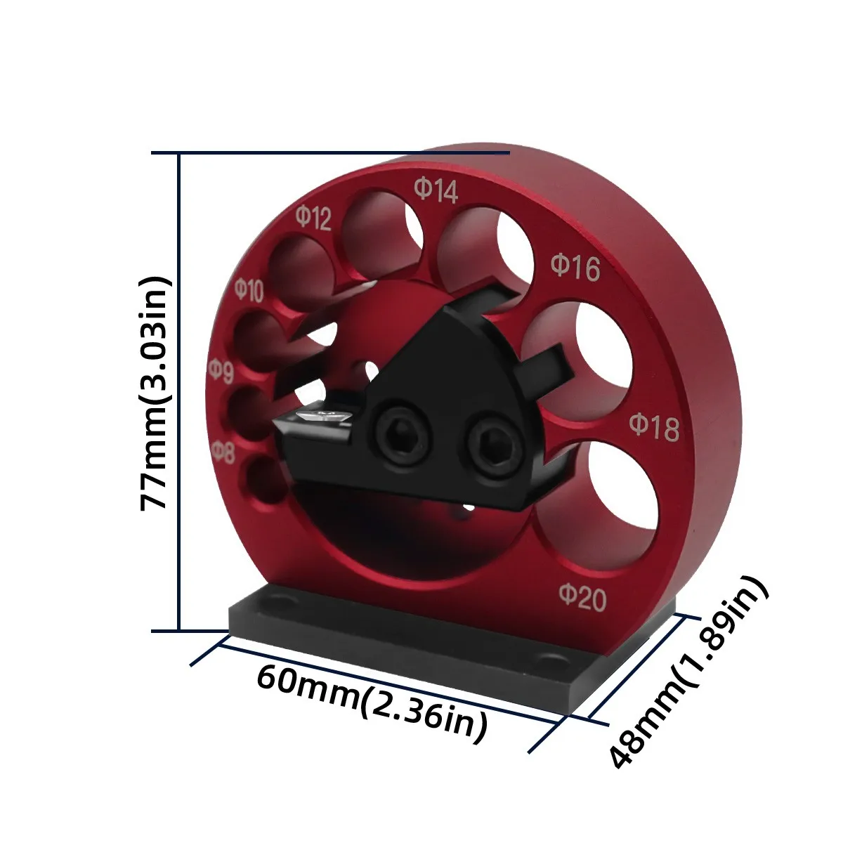 Kit Per Creare Tasselli Con 12 Fori Regolabili, Per Trapano Elettrico - Utensile In Lega Di Alluminio Per Fresatura Di Aste Tonde, Preciso E Durevole