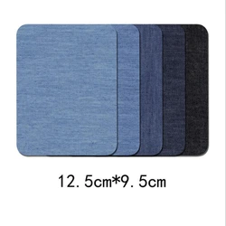Iron-On Fabric Patches for Clothing Repair and Customization (Rectangle L)