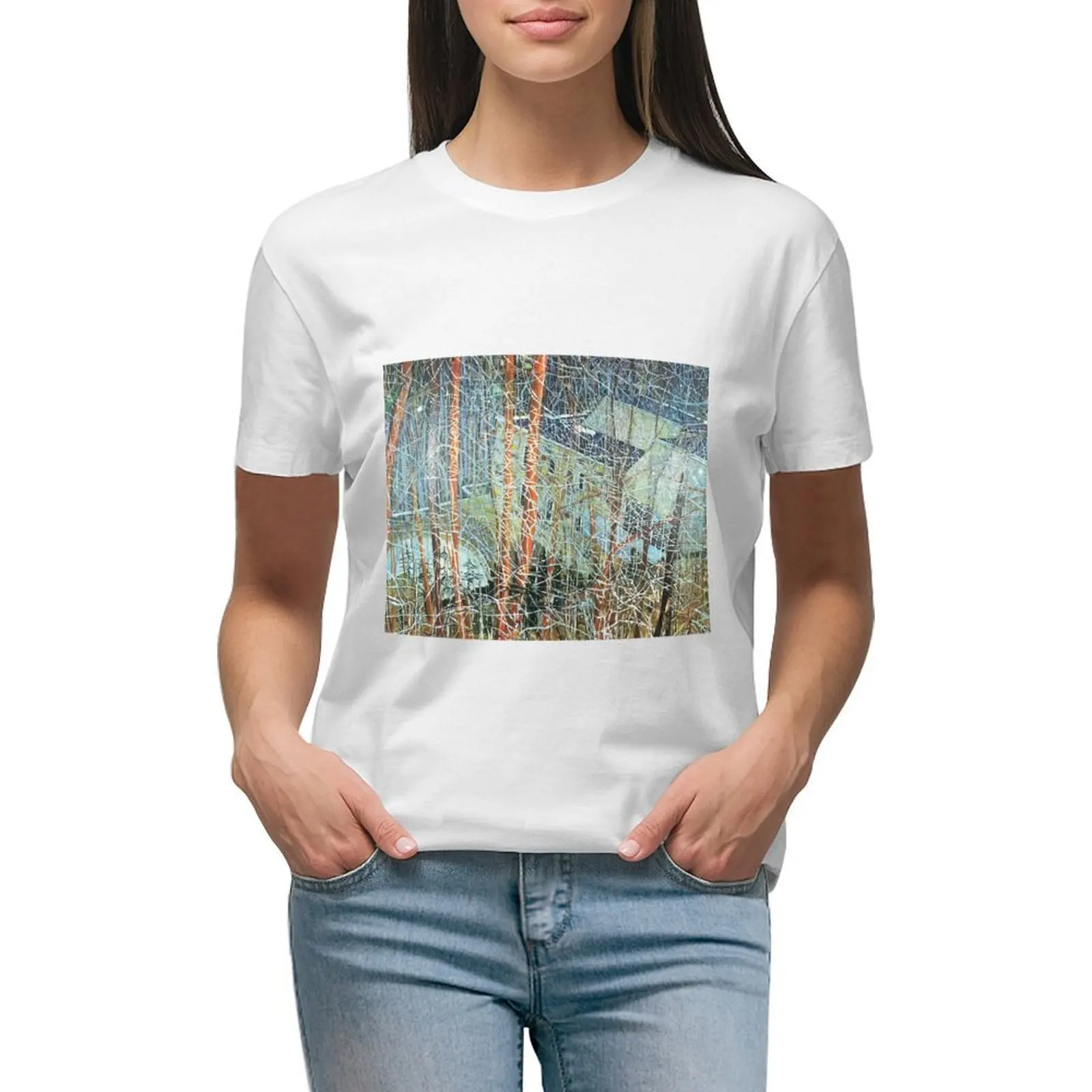 

Peter Doig T-shirt Short sleeve tee tees graphics white t shirts for Women