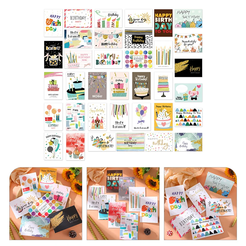 

Birthday Cards With Envelopes Greeting Cards Party Supplies Blessing Gift Half Fold Card Birthday Cards With Envelopes