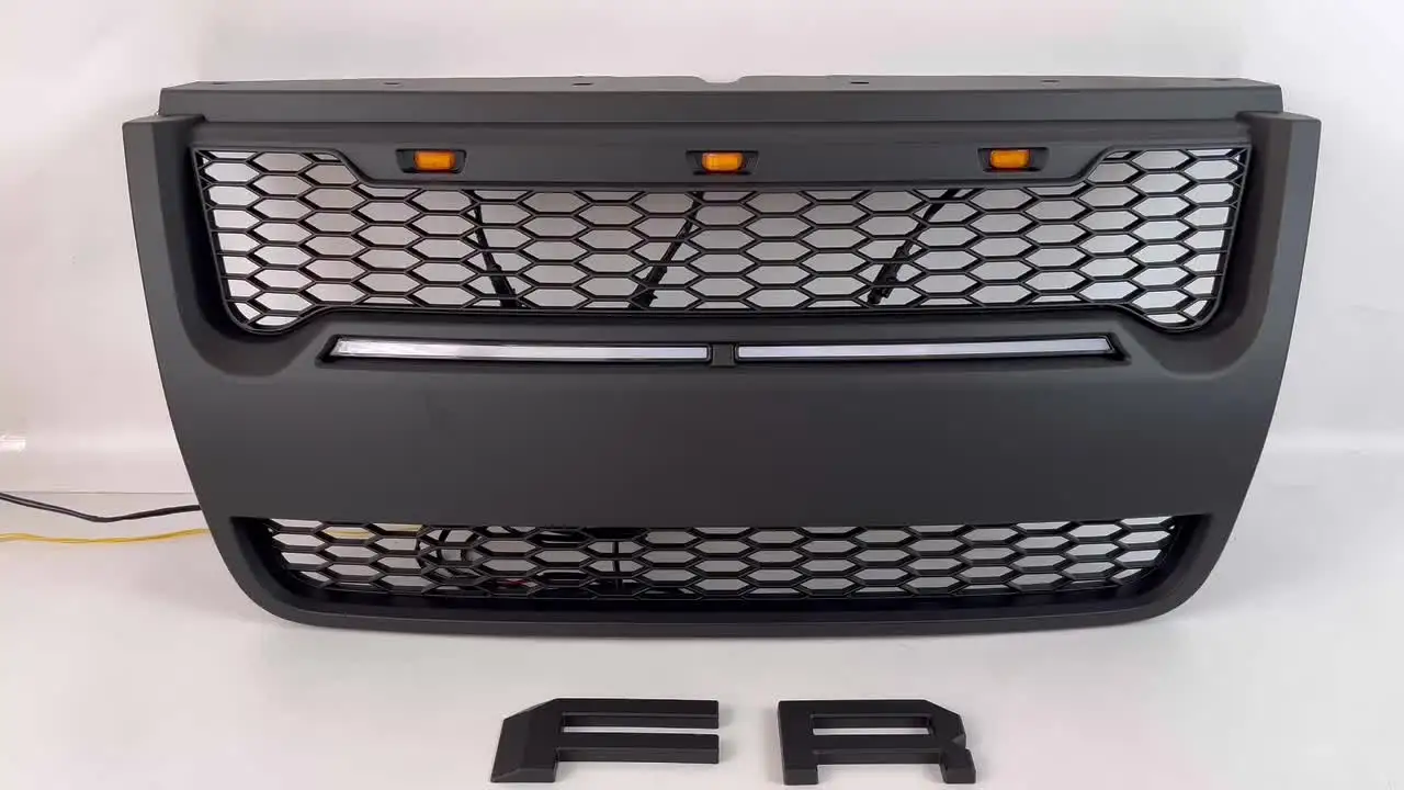 Black Front Radiator Grille Assembly For Ford Explorer (2006-2010) & Sport Trac (2007-2010)