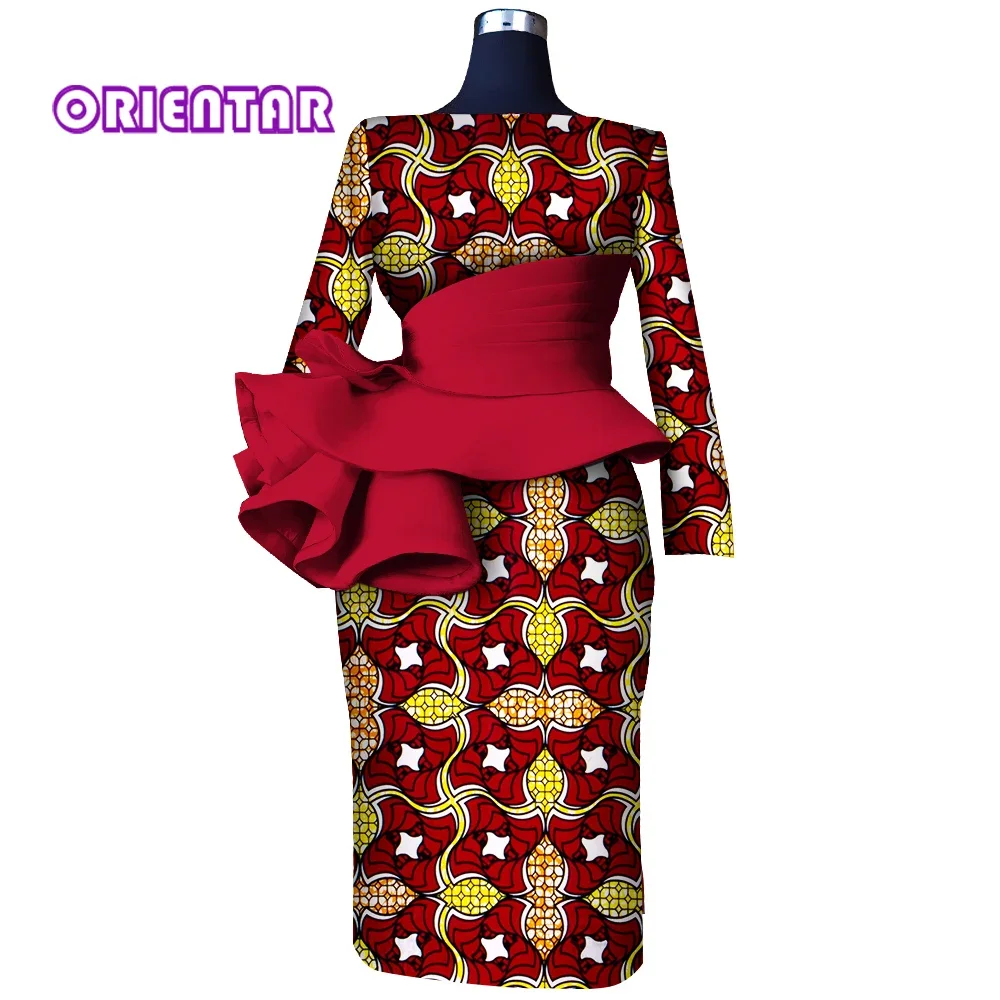 

Elegant African Dresses for Women 2022 African Women Long Sleeve Maxi Dress African Clothes Robe Africaine Femme WY9922