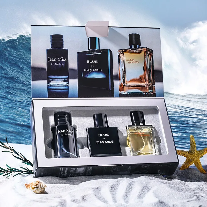 High Quality Jean Miss Homme Perfume 90ml Gift Box 3 Piece Set Fresh Men charming Lasting Fragrance Eau De Parfum Attract Women