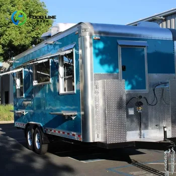 Food Truck Personalizzato Europeo, Attrezzatura per l'Industria Alimentare, Camioncino per Tacos, Furgone Mobile per Fast Food, Rimorchio per Pizza