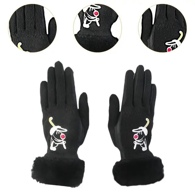 1 Pair of Golf Gloves Winter Non Slip Women Glove for Outdoor Hiking Biking 5