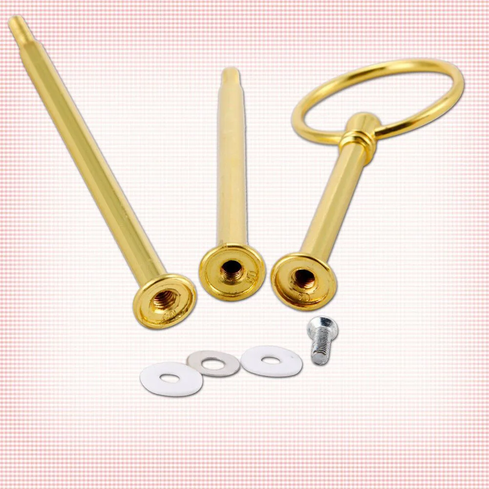 

1pc Cake Plate Stand Handle With Accessories For Ceramic Glass Metal Plate 3-tiers Crown Family Party DIY Tool Spare Parts