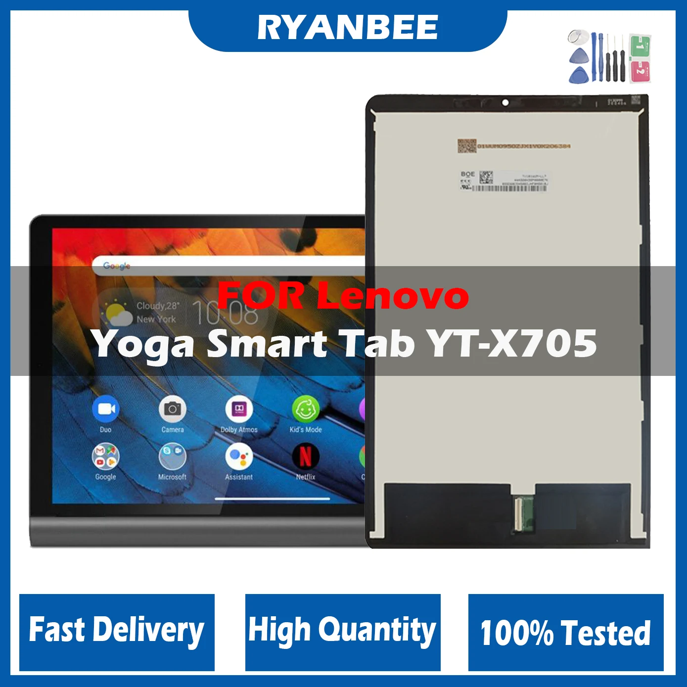 

Оригинальный ЖК-дисплей для Lenovo YOGA TAB 5, умный планшет, фотография, ЖК-дисплей, сенсорный экран, дигитайзер, сборная панель