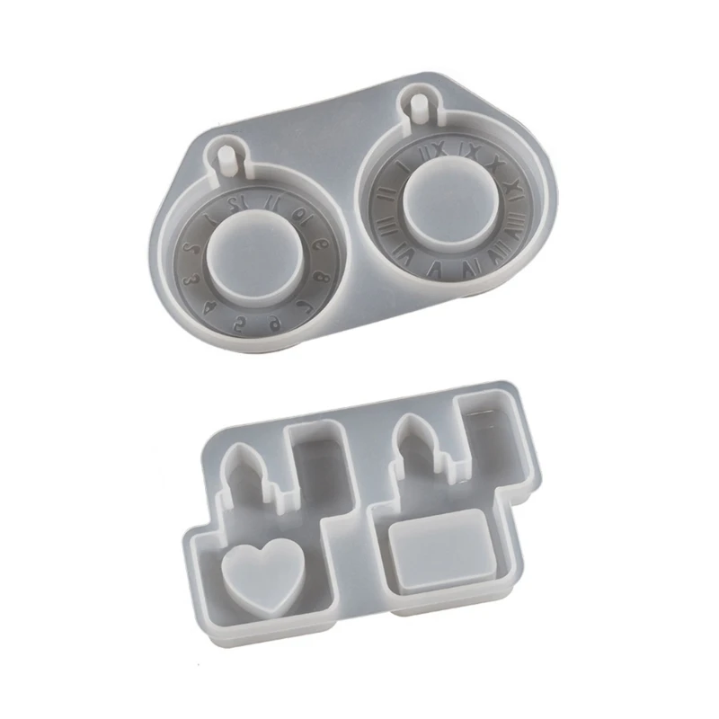 

N58F Quicksands Molds Keychain Silicone Mold Pendant Lighter Watch Epoxy Resin Mold