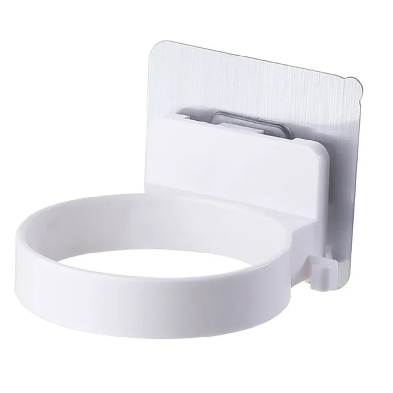 Hair Dryer Holder Shelf Storage Wall mounted Hairdryer Rack Organizer ABS Bathroom Fixture Hardware Home Toilet Accessories