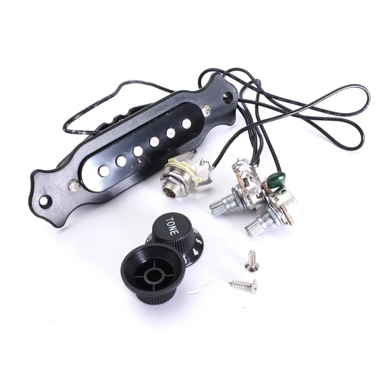 

High Quality Copper Single Magnetic Coil Noiseless Acoustic Electric Guitar Pickup Parts & Accessories Volume Tone Control