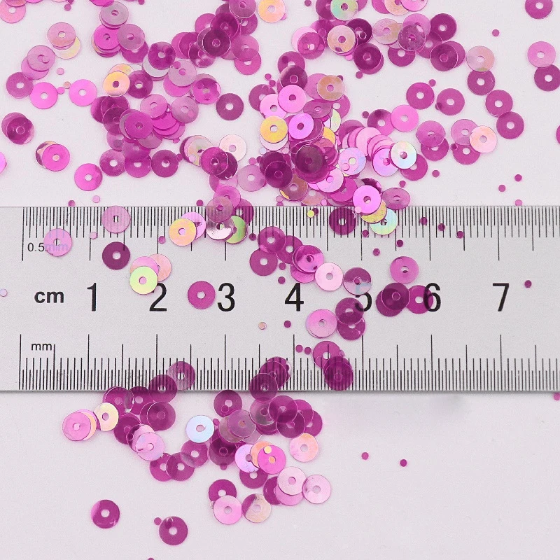 750-3000pc 3-6mm Sequin Flat Round Loose Sequins Crafts Paillette Sewing Clothes Decoration DIY Accessory Lentejuelas Para Coser sequins for crafts sequin embroidery accessories sequin sewing accessories sequins accessories sequins jewelry accessories