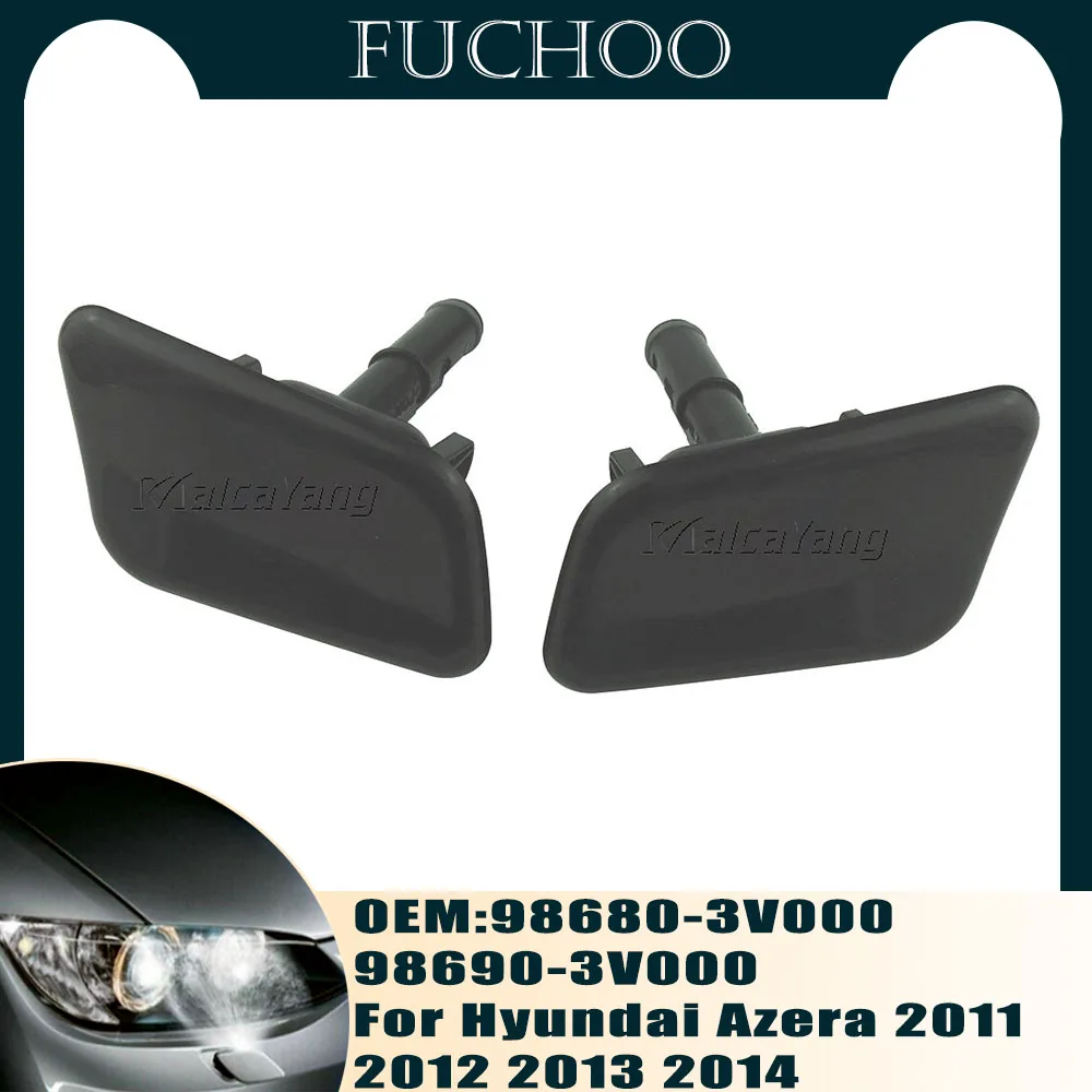 

Auto Parts Front Bumper Headlamp Headlight Washer spray nozzle Cover Cap For Hyundai i40 Azera 2011-2014 98680-3V000 98690-3V000