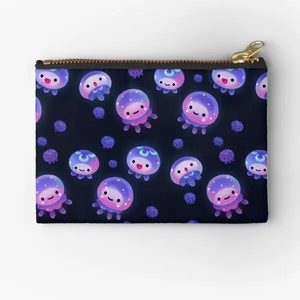 

Baby Jellyfish Zipper Pouches Key Men Women Socks Pure Packaging Cosmetic Underwear Coin Storage Bag Small Wallet Pocket Money