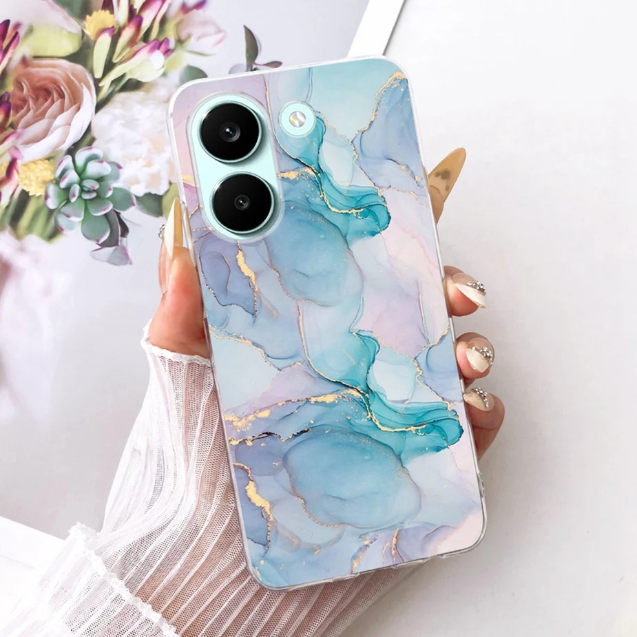 Colorful Flowers Painted Soft Slim Phone Case Cover