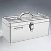 Stainless Steel Hardware Toolbox Organizer Multifunctional Metal Tool Box Suitcase Automotive Workshop Accessory Storage Box 1