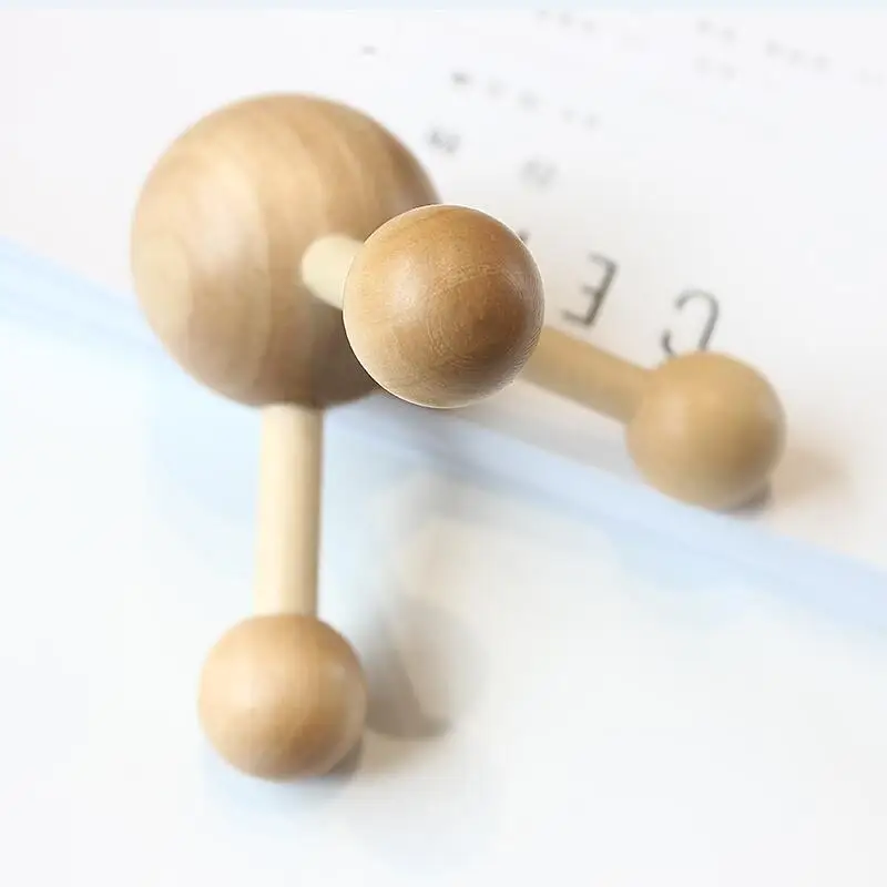 Head Neck Back Massage Roller Wooden Head Scalp Massager Hair Growth Stress Relief Health Care Relax SPA Tools neck massager massage tool scalp massager muscle massager head massager roller massager massage roller