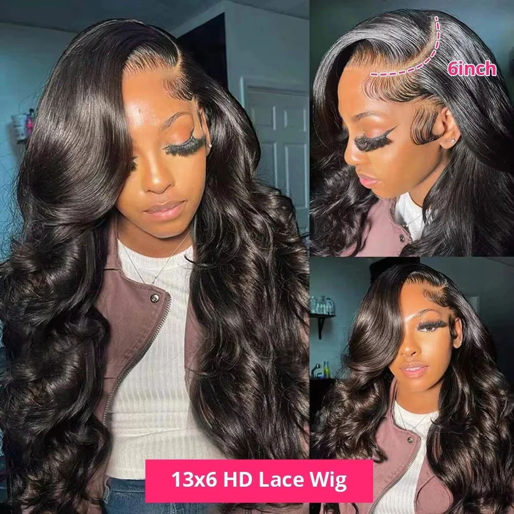 250% Remy Hair 30Inch Body Wave 7x5 Glueless Wigs Human Hair Brazilian Pre Plucked Lace Wigs For Women 13x6 Lace Front Wig 4