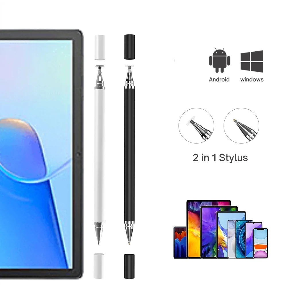 

2 in 1 Universal Stylus Pen For Huawei MatePad 11.5 2023 C5e T10 T10S 10.1 Pro 11 10.8 10.4 SE Capacitive Screen Touch Pen