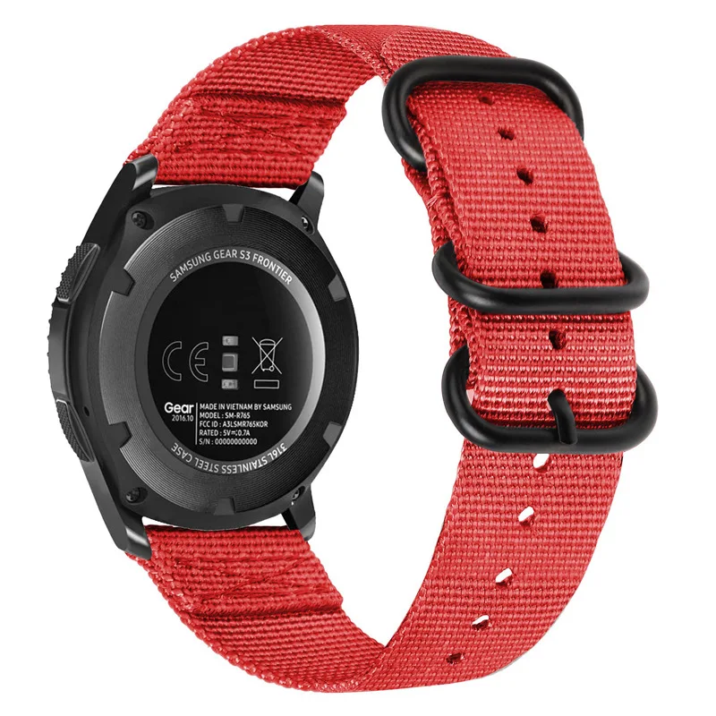 Breathable 22mm Nylon Sports Strap - Versatile Replacement Bracelet