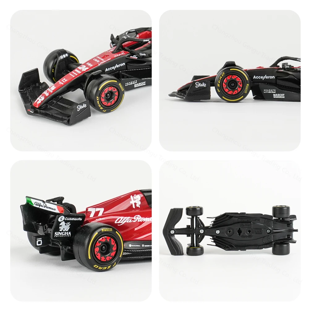 Bburago 1:43 2023 Alfa Romeo C43 F1 Formula Car Die Cast Vehicles Collectible Model Racing Toys 5