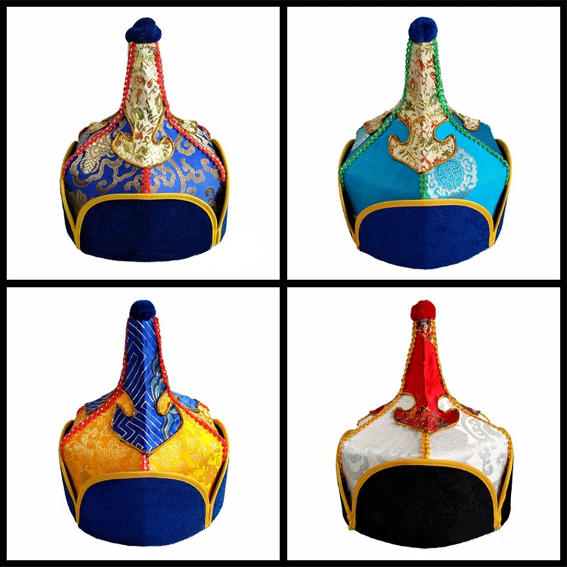 Chinese Mongolia Hat Adults Mongolia Prince Cosplay Hat Festival Halloween Cosplay Cap Ancient Chinese Dance Performance Props