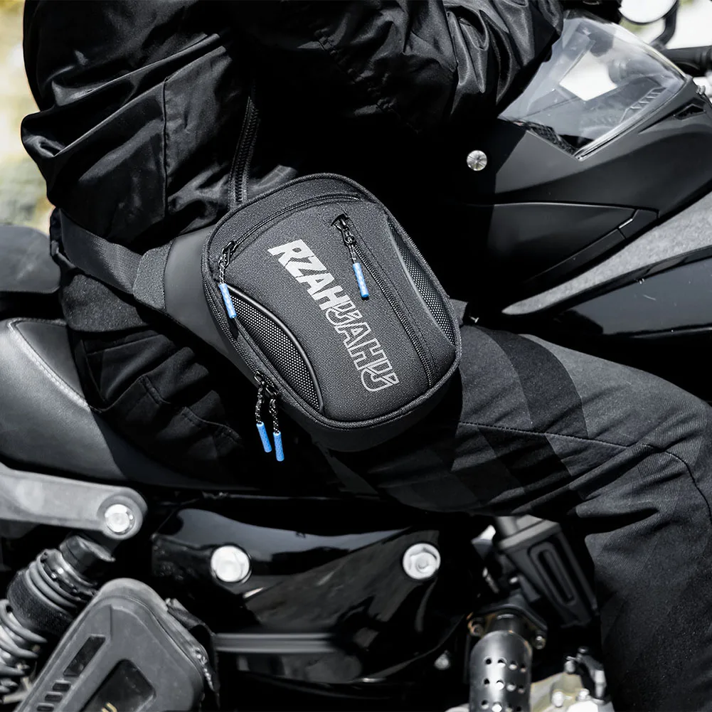 Motorcycle Drop Leg Bag Adjustable Motorbike Riding Chest Bag Large Capacity Motorcycle Crossbody Bag for Motorcycle Bicycle