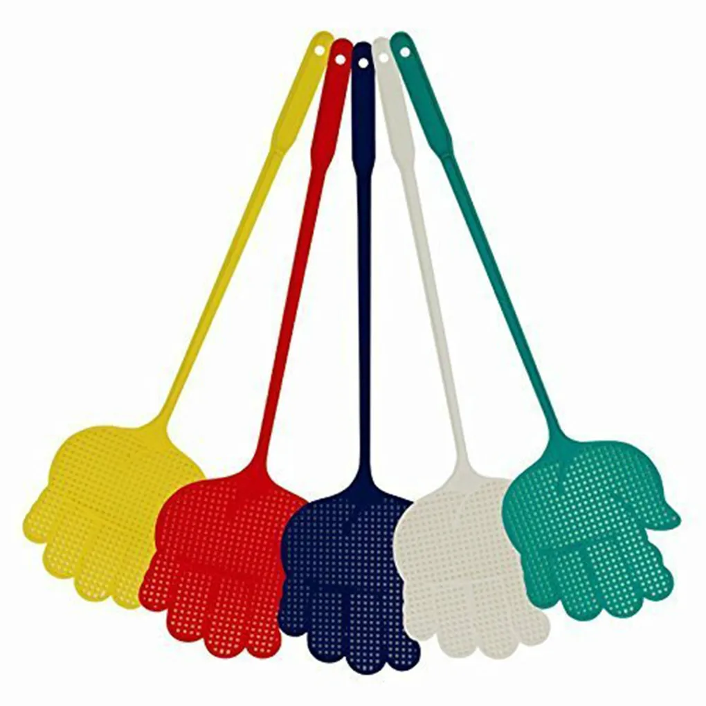 Flyswatter Exquisite Light-weight Kitchen Accessory Convenience Cute Shape Hand-shaped Swatter 5 Pieces Fly Swatter