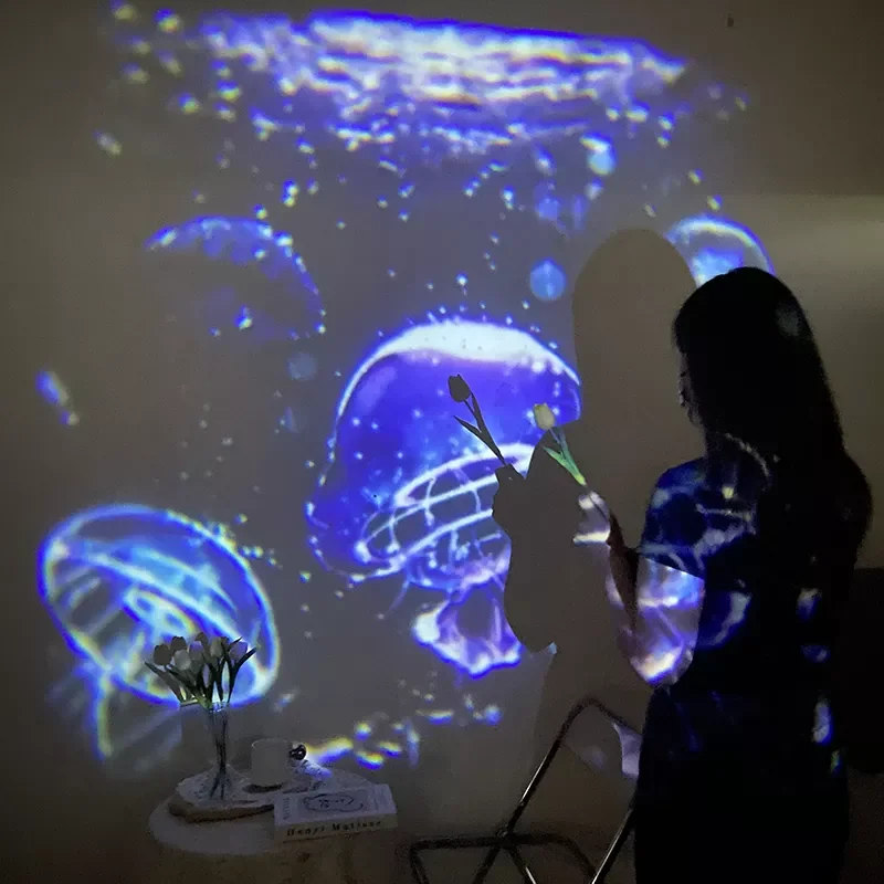 ProjectionLampWhaleJellyfishShapeProjectorNightLightPhotoProps