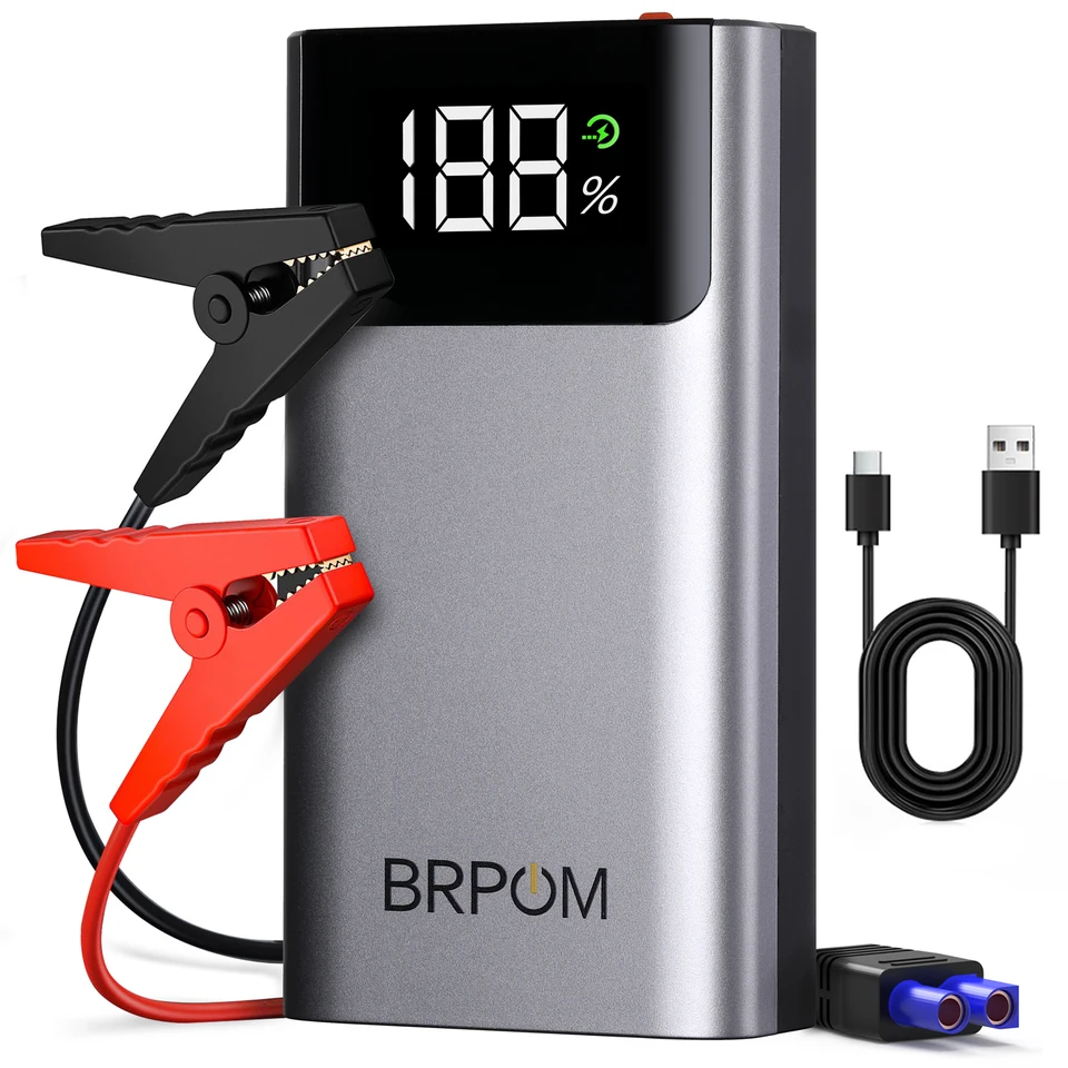 4000A Portable Car Jump Starter with LED Lighting
